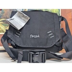 Fatsak Original Messenger Bag Black 1000D Nylon Adjustable Laptop 17" Commuter